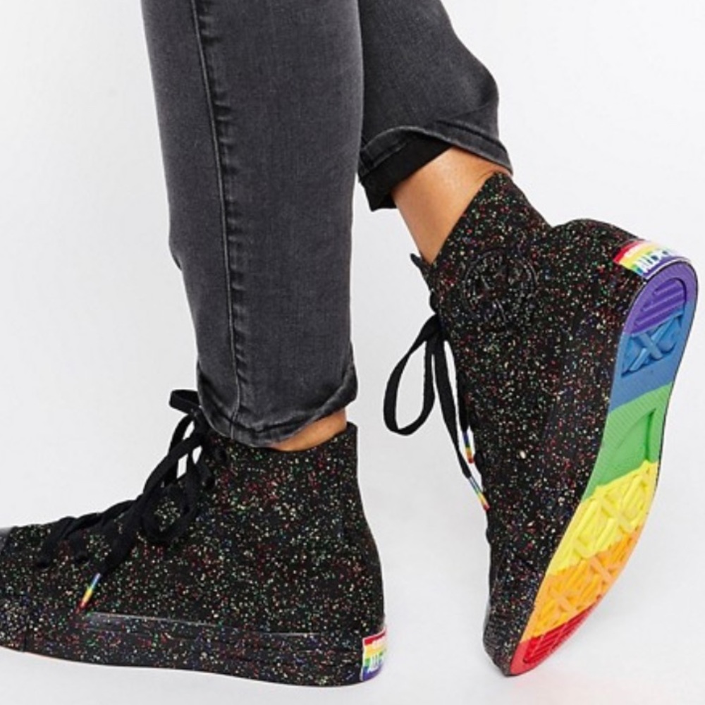 Converse Pride Rainbow Speckle High Tops